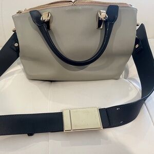 Chloe dual color long strap purse